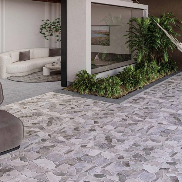 PISO MYKONOS GRAY 53X53 CM