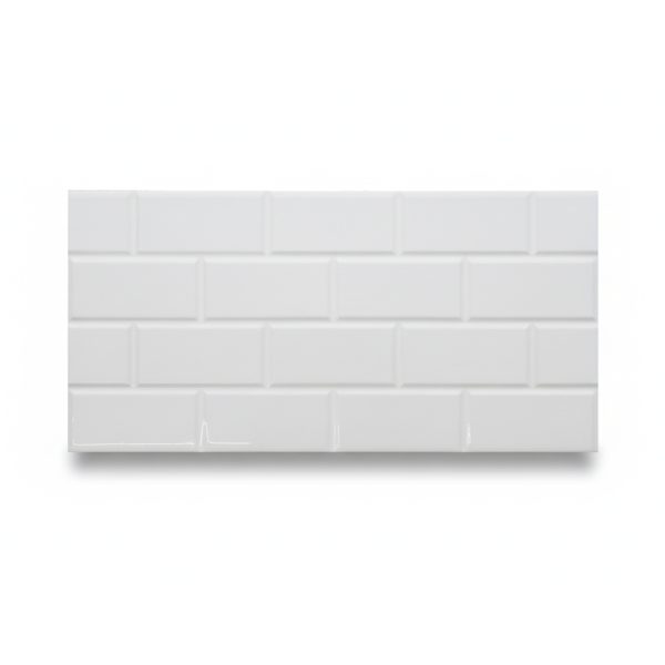 PARED RECT LADRILLOS BLANCOS REF 30660 30X60 CM