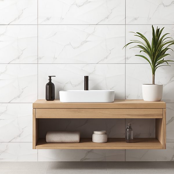 PARED RECT ALMENDRA BLANCA TSJ23512 30X60 CM