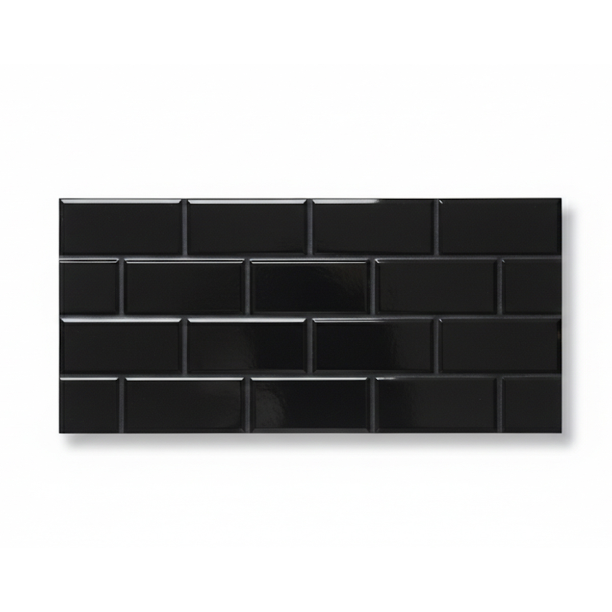 PARED RECT LADRILLOS NEGROS REF 36110B 30X60 CM - Image 1