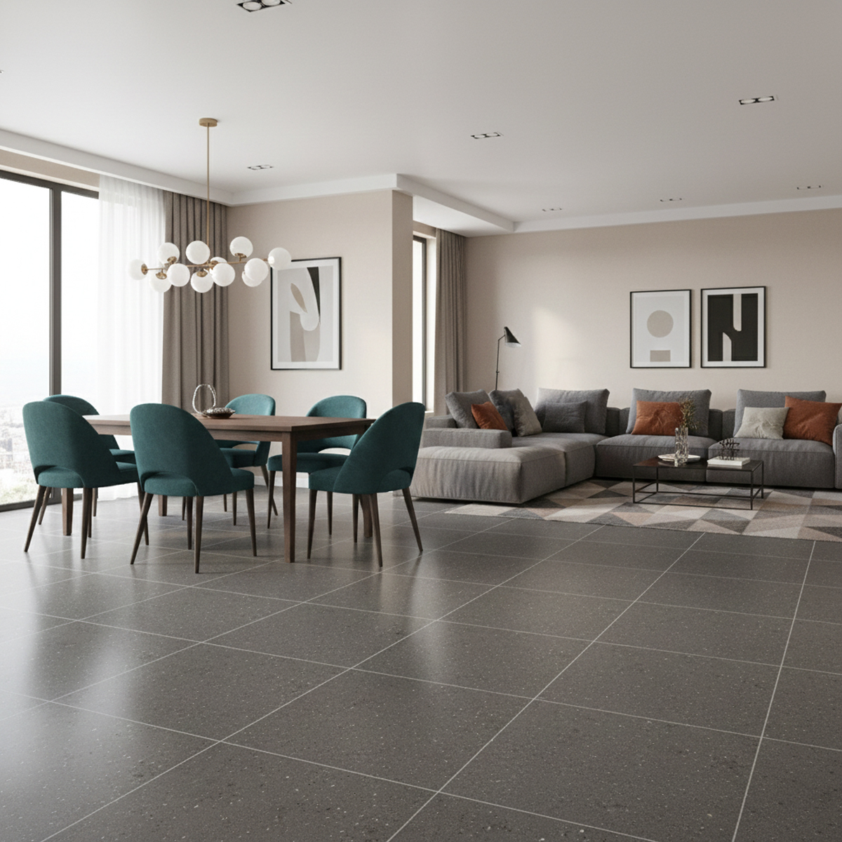 PORCELANATO FULL BODY MOSAIC GREY 60X60 CM - Image 2