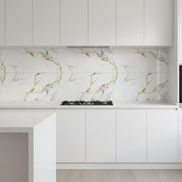 PORCELANATO ESMALTADO ONYX WAVES GOLD 60X120 CM