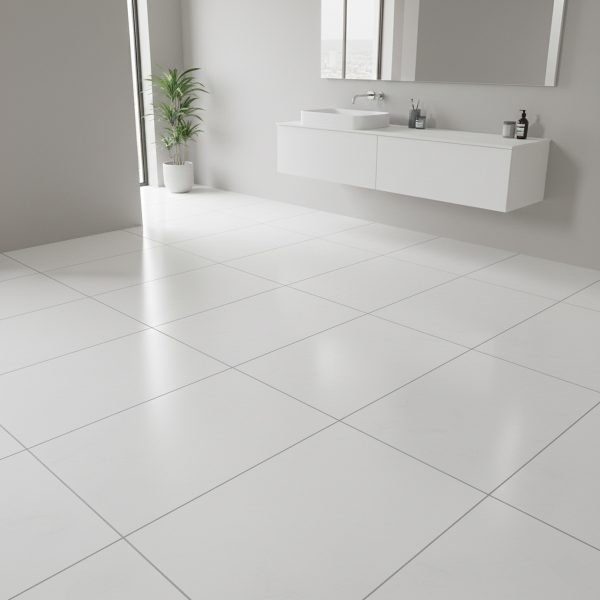 PORCELANATO PLAIN WHITE 60X120 CM