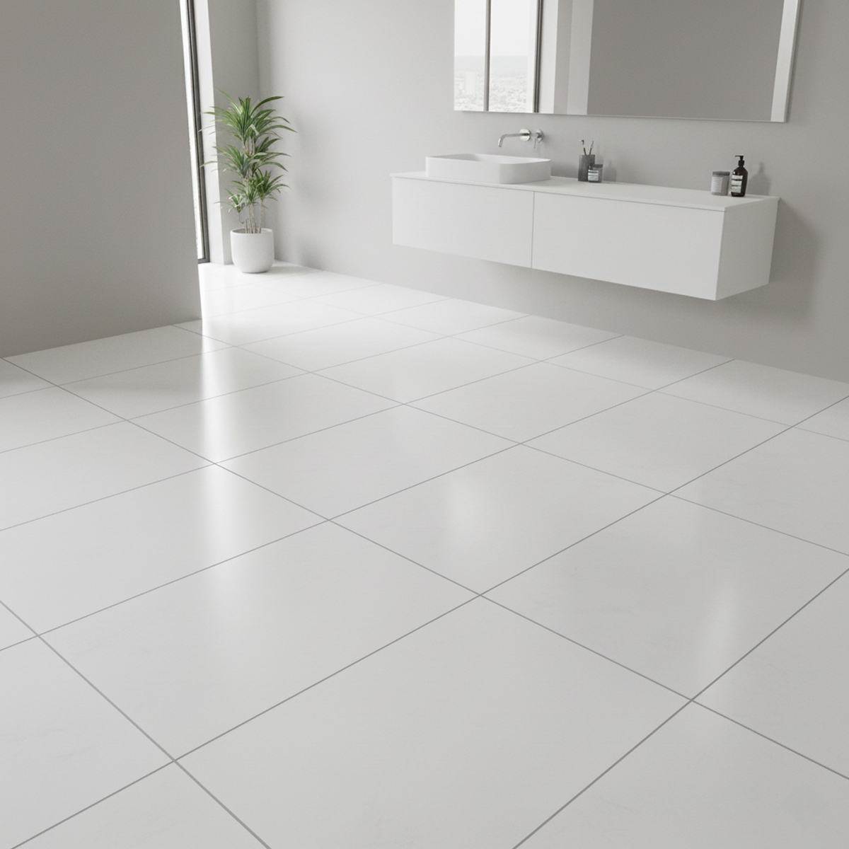 PORCELANATO PLAIN WHITE 60X120 CM - Image 2