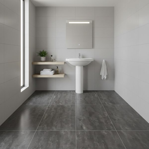 PORCELANATO GRIS OSCURO 12606 MATE 60X120 CM