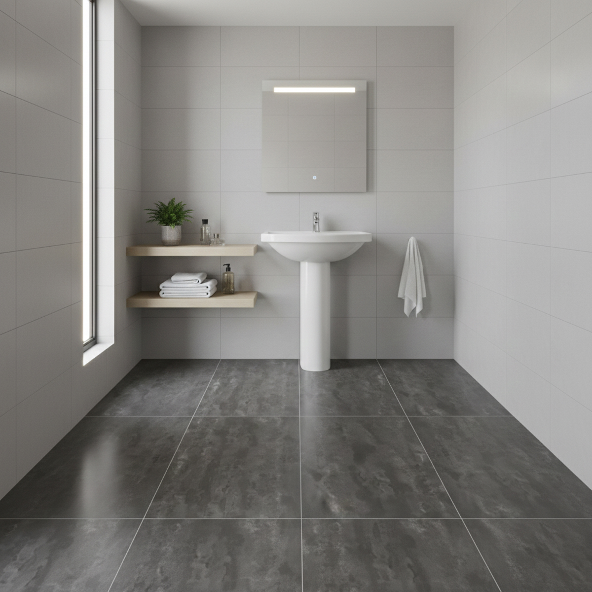 PORCELANATO GRIS OSCURO 12606 MATE 60X120 CM - Image 2