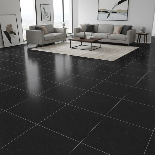PORCELANATO Q6901.J6J05 CONSTELACION NEGRO 60X60 CM