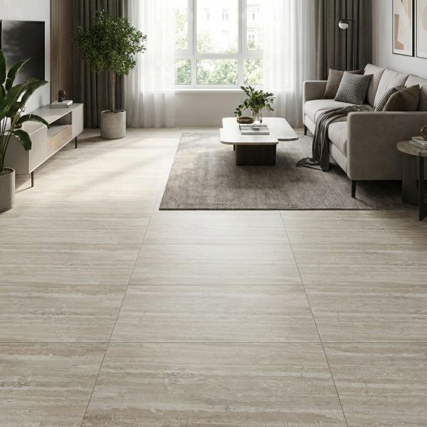 PORCELANATO MATE CARVING HARMONY CREMA 60X120 CM