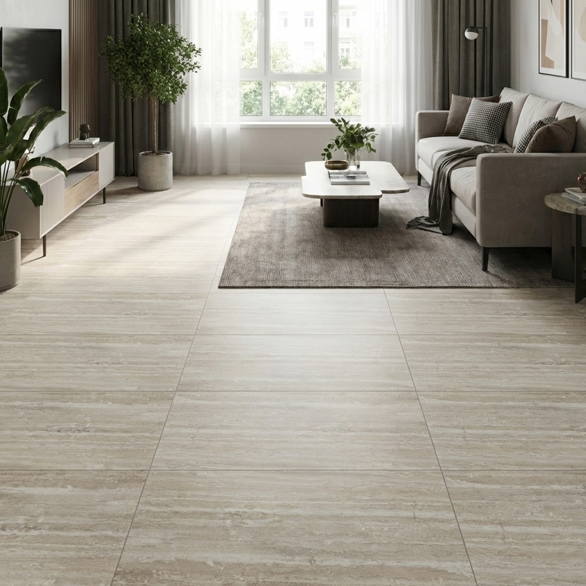 PORCELANATO MATE CARVING HARMONY CREMA 60X120 CM - Image 2
