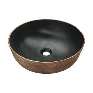 LAVAMANOS REDONDO KIOTO GOLD INT/NEGRO