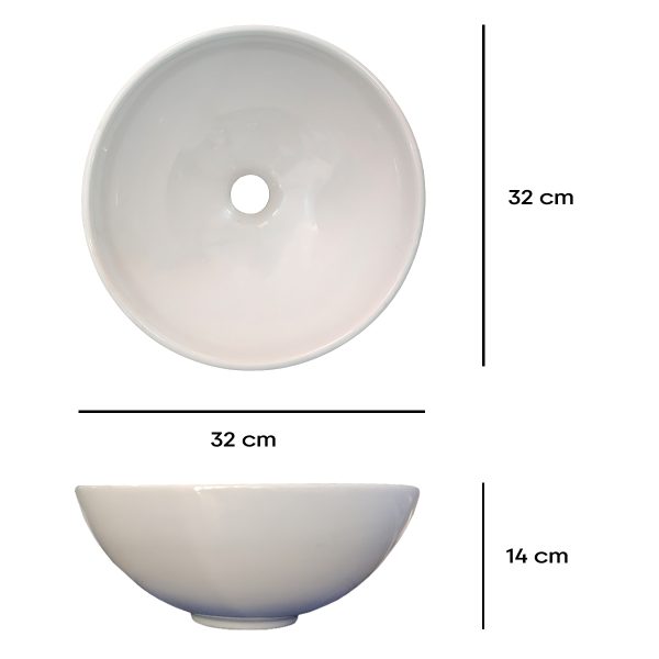 LAVAMANOS VESSEL CATTLEYA BLANCO COMERCIAL