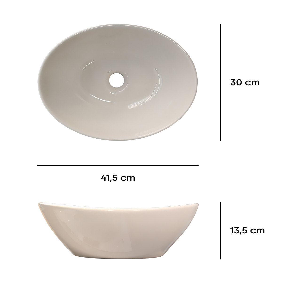 LAVAMANOS VESSEL PORTOBELLO BONE - Image 2