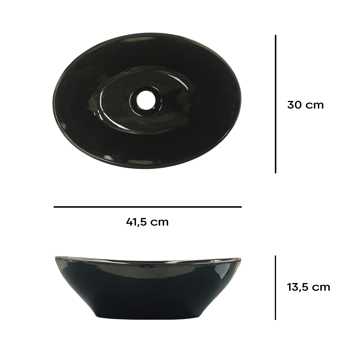 LAVAMANOS VESSEL PORTOBELLO NEGRO - Image 2