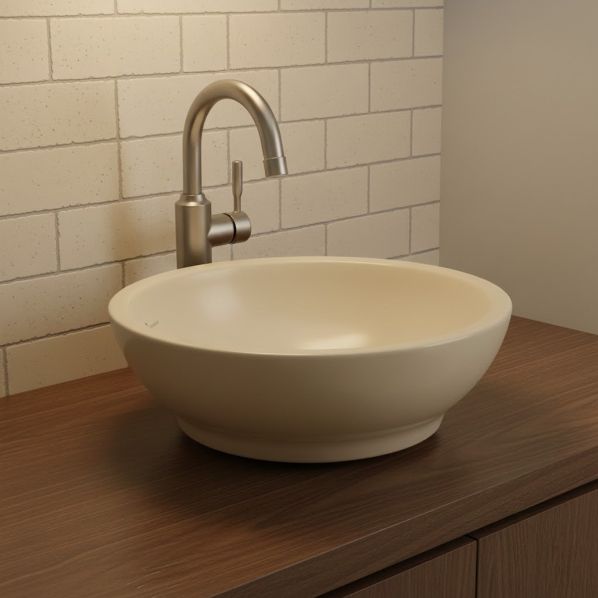 E242-BO LAVAMANOS VESSEL VIVALDI BONE 103 - Image 2