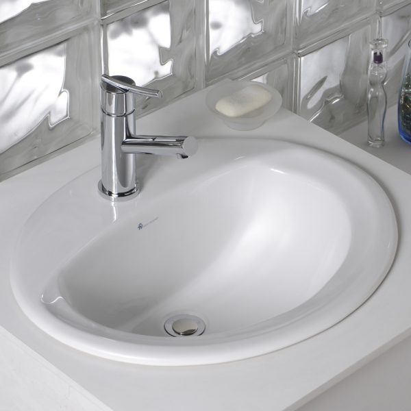 E231.1BL LAVAMANOS ELEA OVAL BLANCO GRANDE