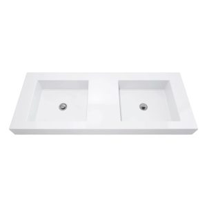 LAVAMANOS OSLO 124X48 BLANCO SOBREPONER