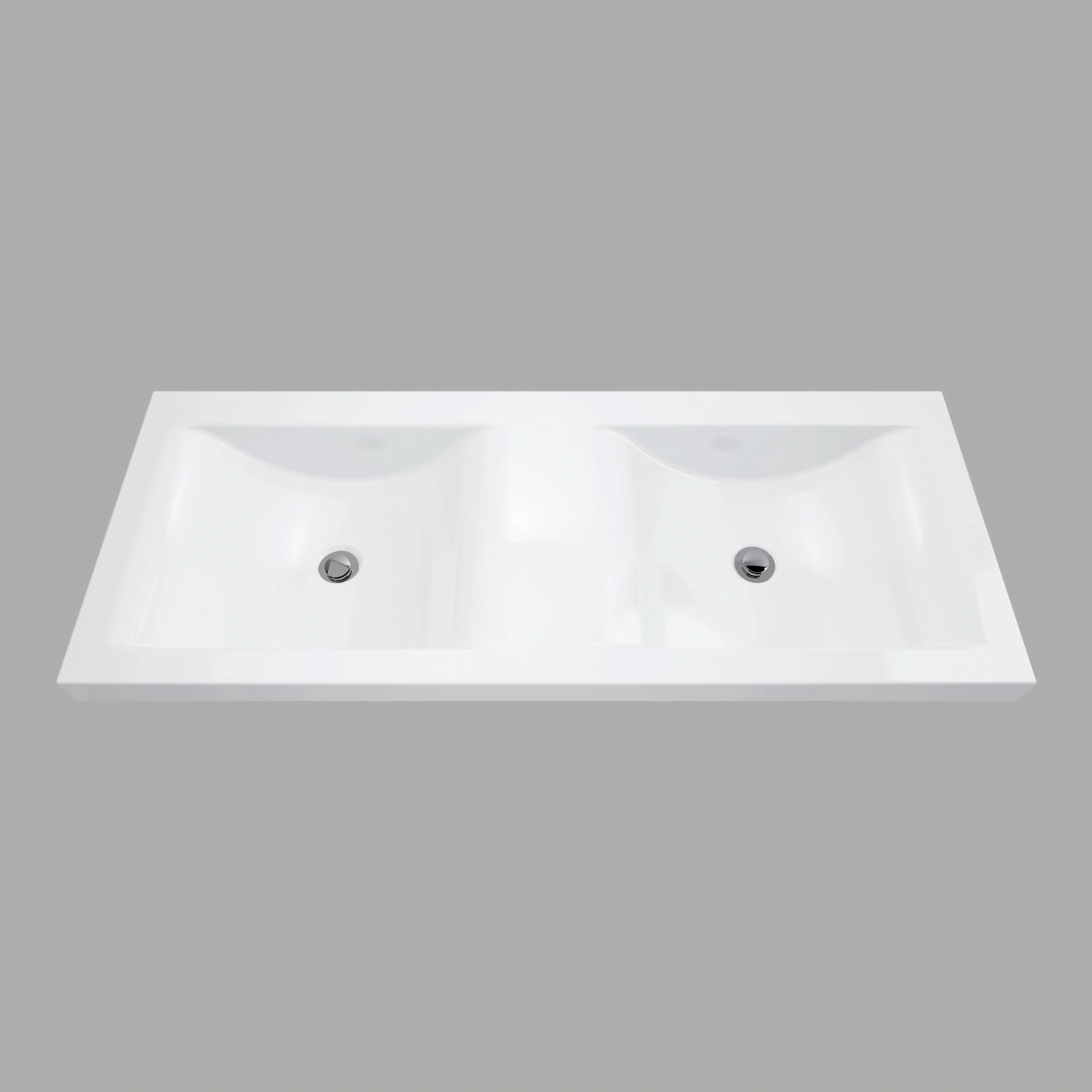 LAVAMANOS SIENA 124X48 BRILL BLANCO SOBREPONER - Image 1