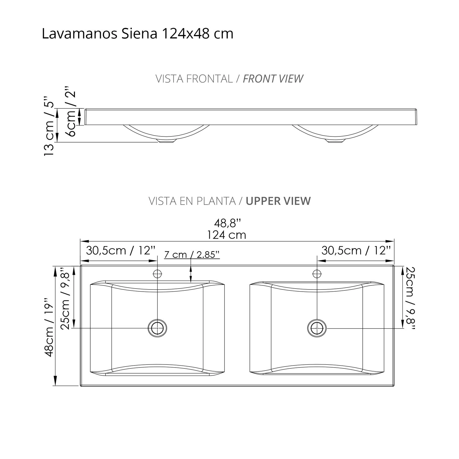LAVAMANOS SIENA 124X48 BRILL BLANCO SOBREPONER - Image 3