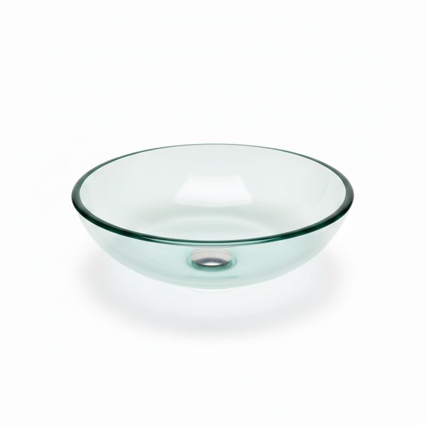 LAVAMANOS VIDRIO TRANSPARENTE 38 CM