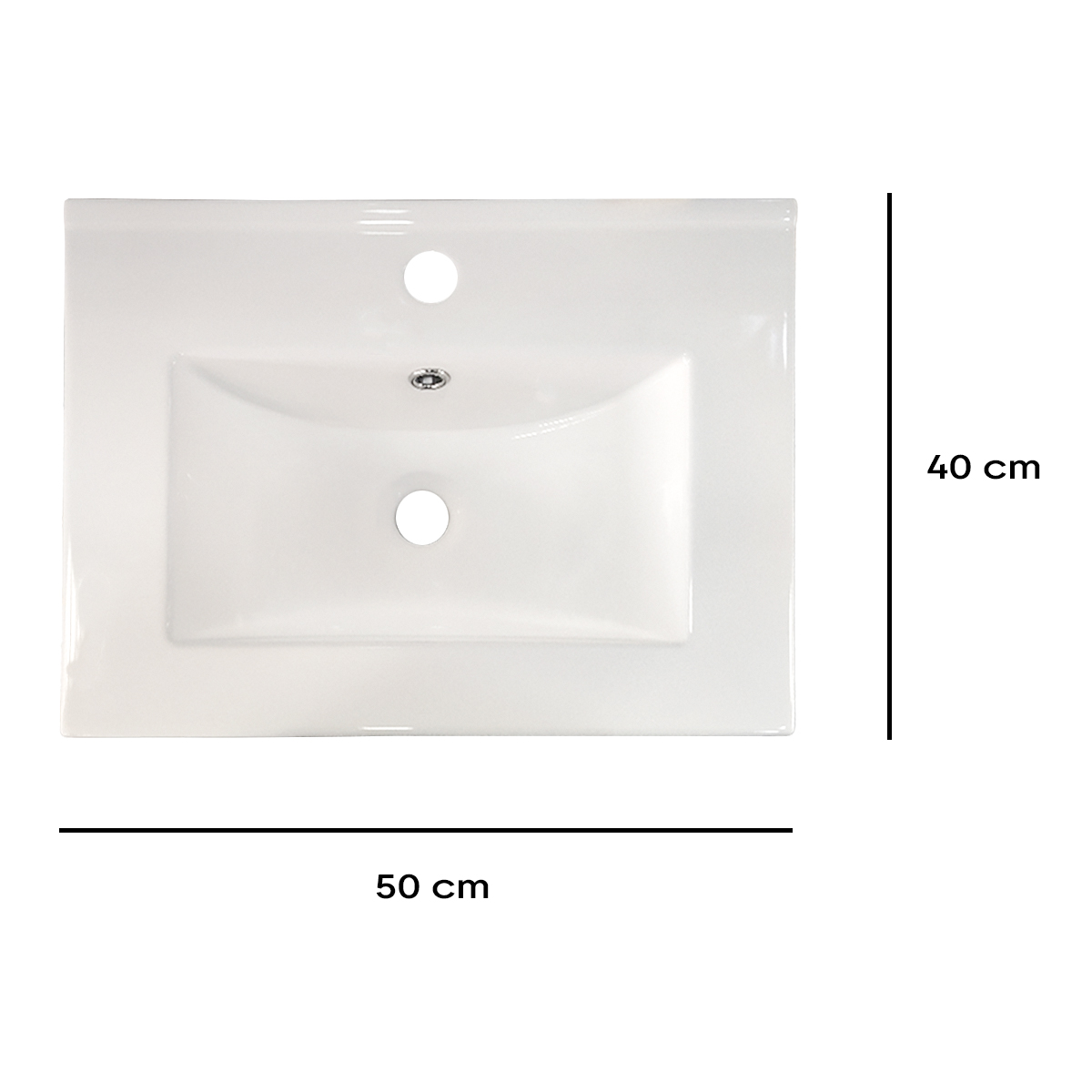 LAVAMANOS BLANCO 50X40 SOBREPONER - Image 2