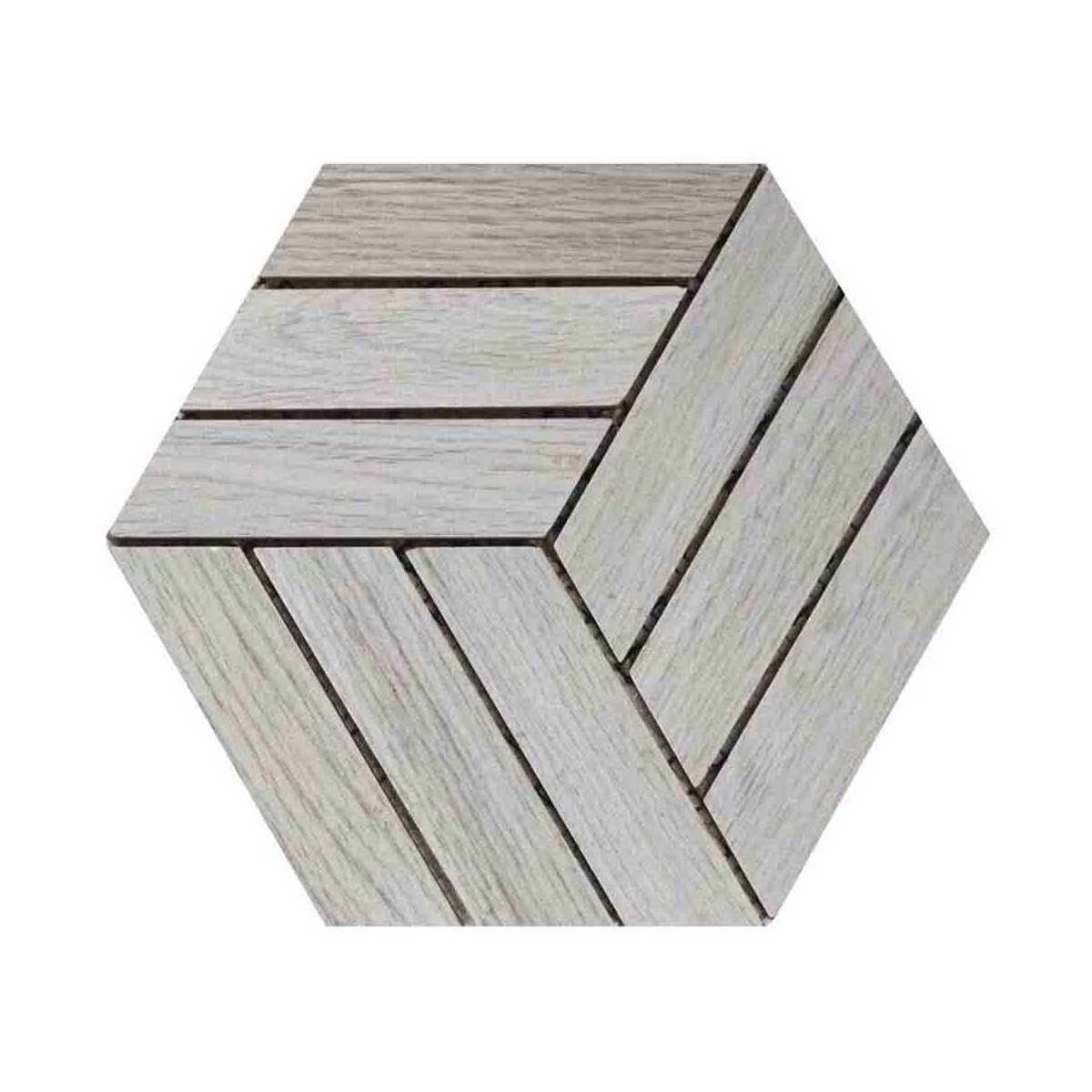 MALLA HEXAGONO NOGAL GRIS 21X21 CM - Image 1