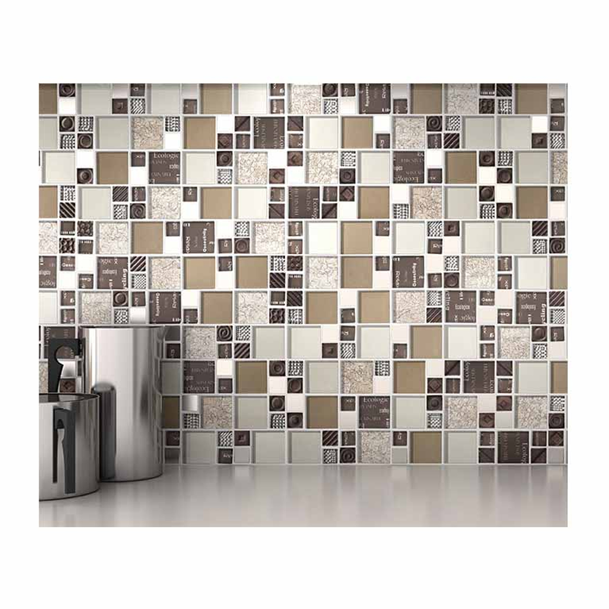 MALLA CARNAVAL BROWN 30X30 CM - Image 2