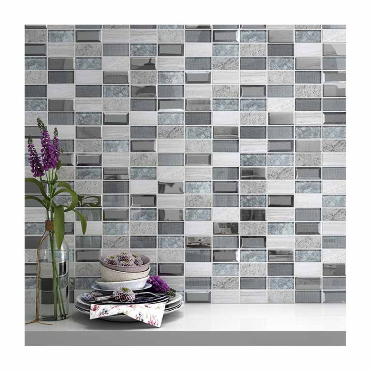 MALLA INFINITY GREY 30X30 CM - Image 2