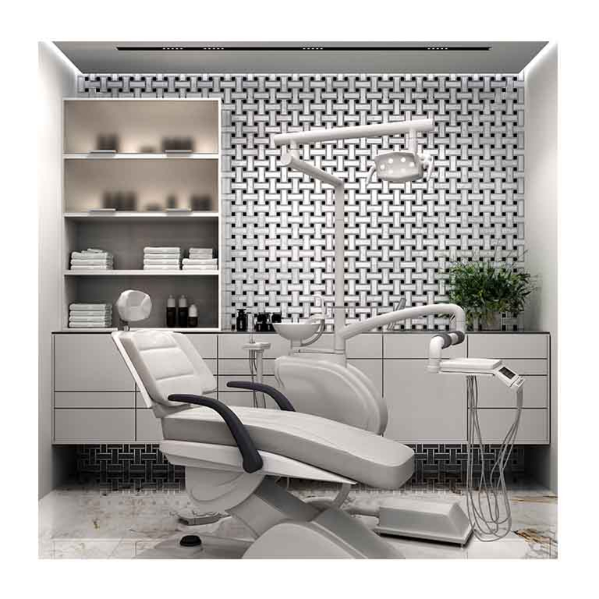 MALLA CANVAS WHITE 30X30 CM - Image 2