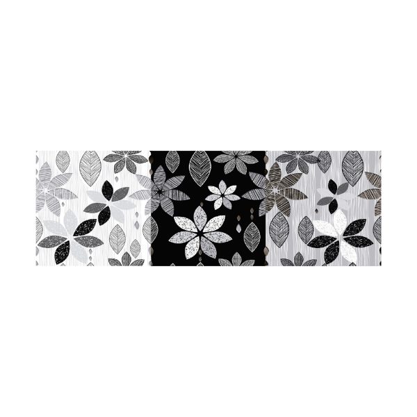 DECORADO MARGOT NEGRA 15X45 CM