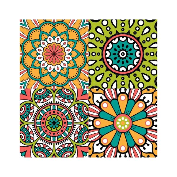 DECORADO SURAT MULTICOLOR 20X20 CM