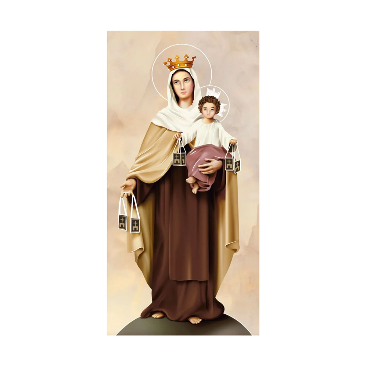 DECORADO VIRGEN DEL CARMEN 1 PZ 30X60 CM - Image 1