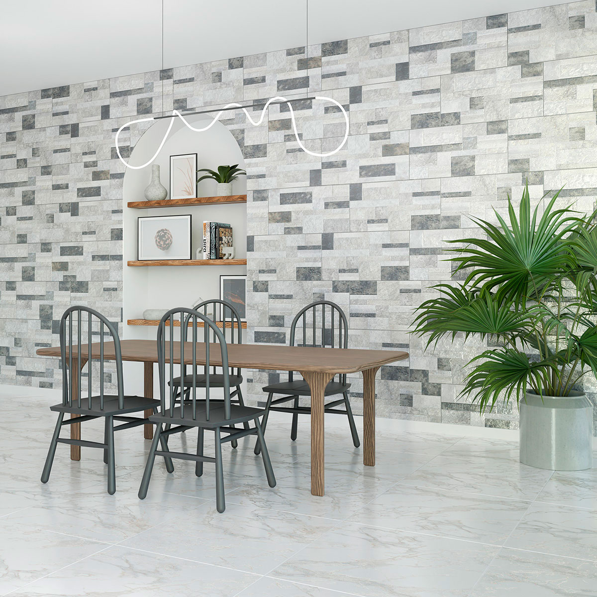 PARED FACHADA ARAUCANA GRIS 31X60 CM - Image 2