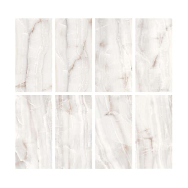 PORCELANATO ESMALTADO MARBLE ONIX WHITE 60X120 CM