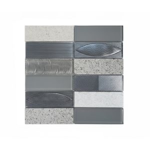 MALLA VIDRIO GEO GREY 3D 30X30 CM