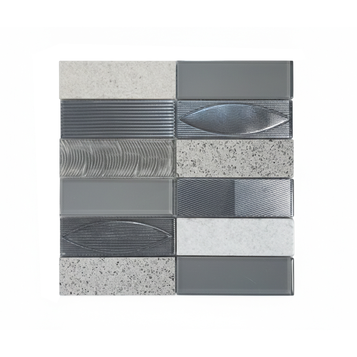 MALLA VIDRIO GEO GREY 3D 30X30 CM - Image 1