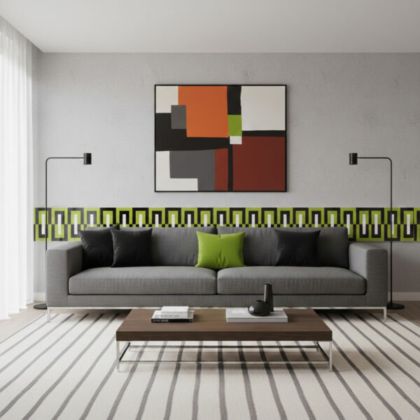 DECORADO MILAN VERDE 15X40 CM