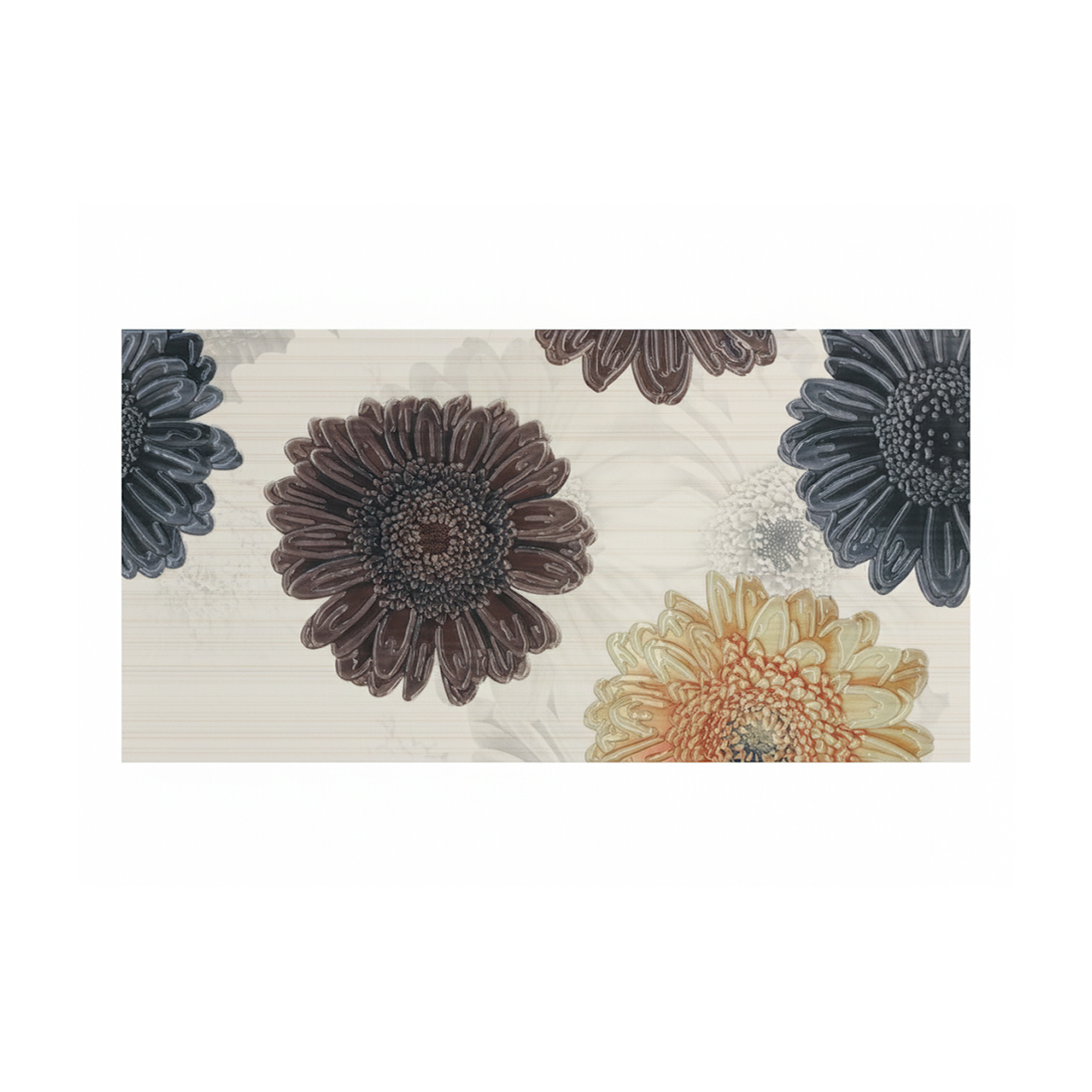 DECORADO URBAN DECO GERBERA CRE 2 PZS 25X50 CM - Image 1