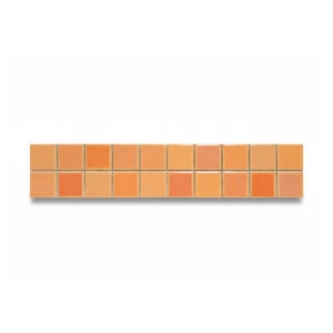 CENEFA CUADROS NARANJA 7X33 CM