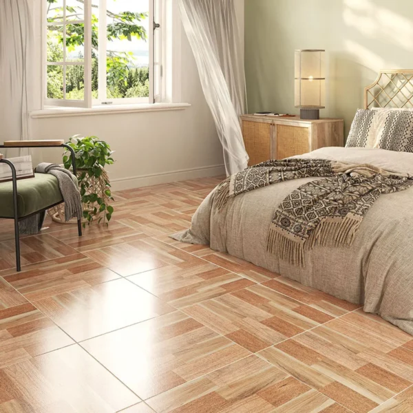 PISO MADERA MADAGASCAR SHERRY 61X61