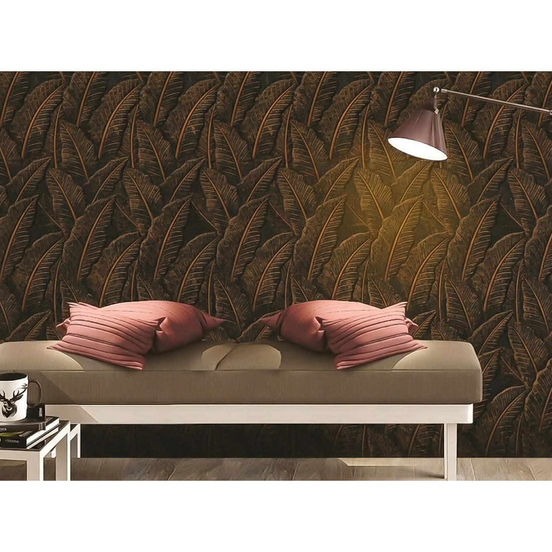 FACHADA LEAF BLACKGOLD 30X60 CM - Image 2