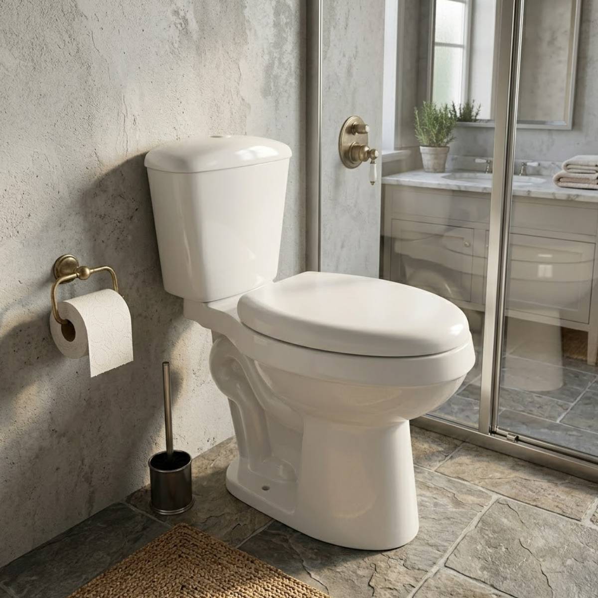 A13. COMBO SANITARIO MUKURA BLANCO DE CINCO PIEZAS - Image 3