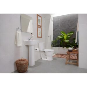 C27. COMBO DE BAÑO ALUVIA BLANCO DE CINCO PIEZAS - Image 2