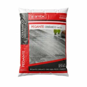 PEGANTE CERAMICO GRIS PLUS AMBIC