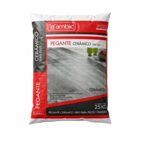 PEGANTE CERAMICO GRIS PLUS AMBIC