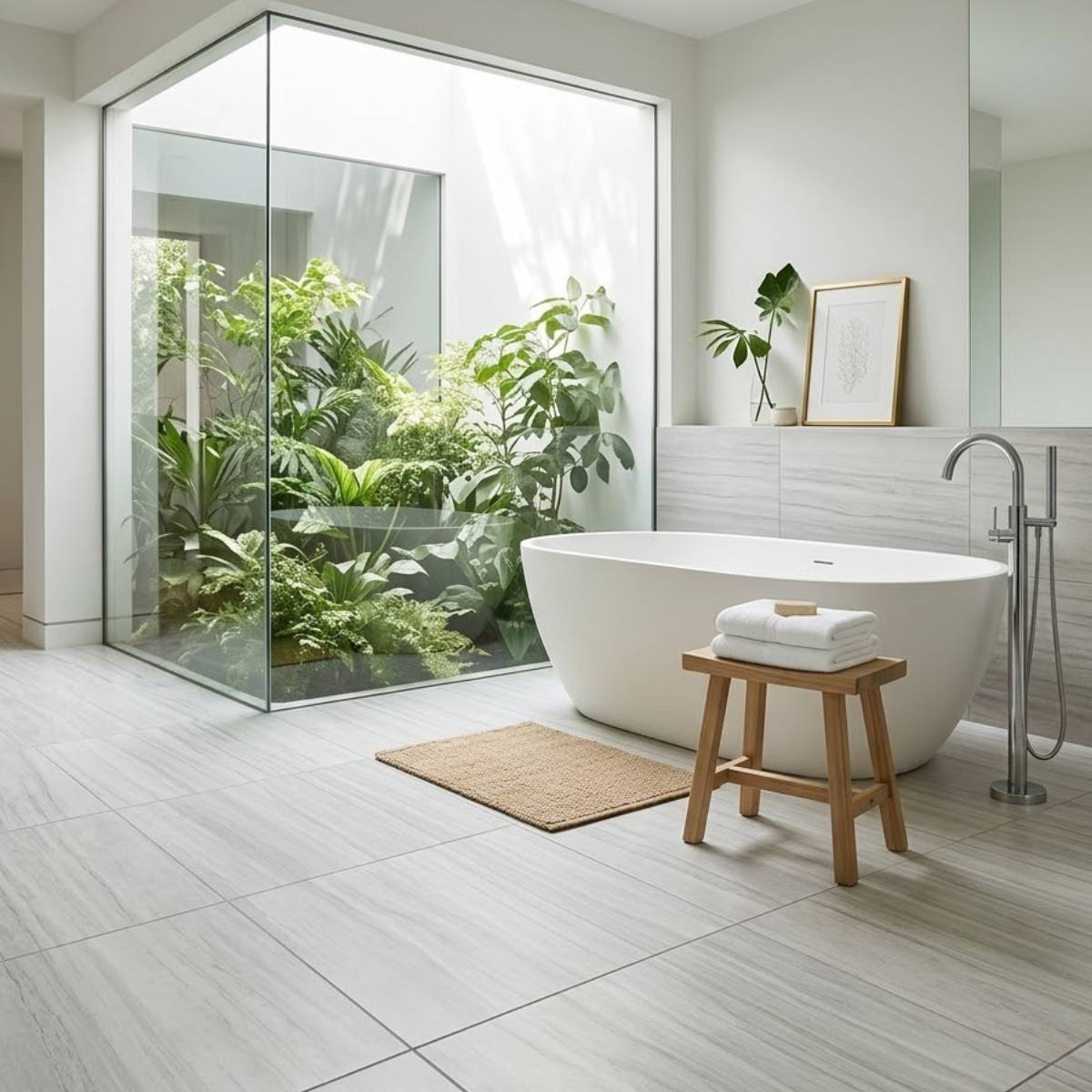 PISO MADERA JUNGLE GRIS 45X45 SEGUNDA - Image 2