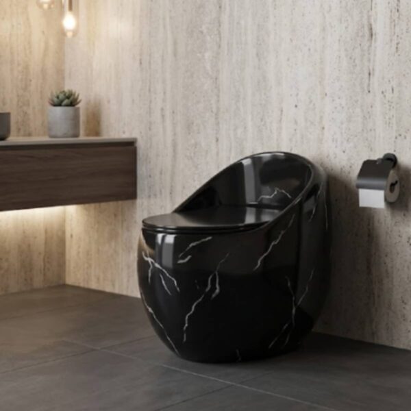 SANITARIO 1 PZ LUZURY CALACATA BLACK BQ013