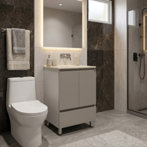 MUEBLE VALBOA BLANCO/CINZA