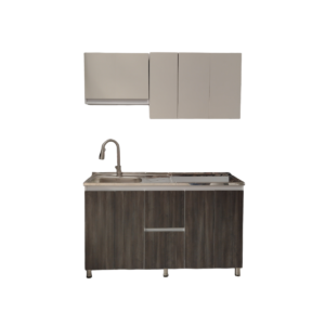 COCINA BICOLOR CARBONO PERLA DE 1.50 SIN MESON - Image 2
