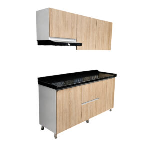 COCINA INTEGRAL VIENES 1.80 CON MESON GRANITO NEGRO SAN GABRIEL - Image 2