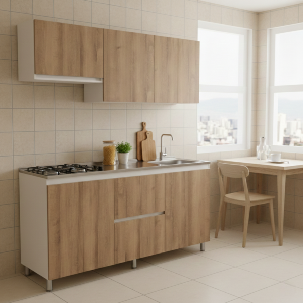 COCINA INTEGRAL AMARETTO DE 1.80 SIN MESON